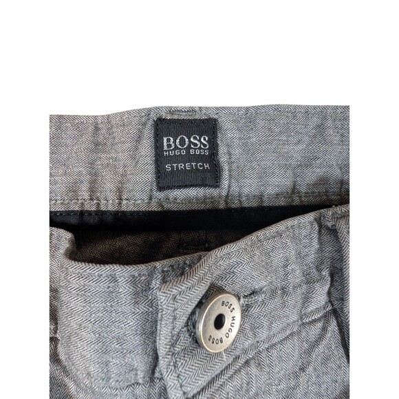 Hugo Boss Stretch Jeans Mens 34x34 Grey Regular  Fit Straight Designer - Picture 9 of 10
